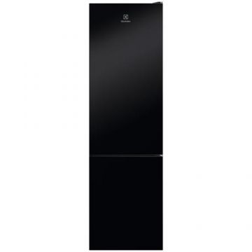 Combina frigorifica Electrolux LNT7ME36K2, 366 L, No Frost, Control electronic, Multi Flow, Iluminare LED, Clasa E, H 201 cm (Negru)