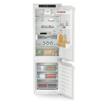 Combina frigorifica incorporabila Liebherr ICc 5123 Plus, EasyFresh si SmartFrost, 56 cm, 264 l, DuoCooling, SmartFrost, VarioSpace, SuperCool, Clasa C (Alb)