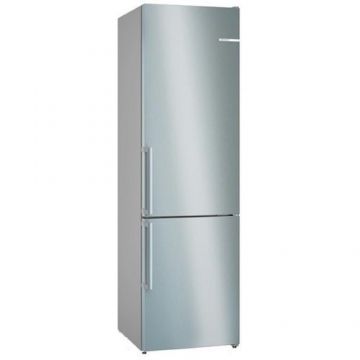 Combina frigorifica independenta BOSCH KGN392IDT, Serie 4, 363 l, Clasa D, No Frost cu sistem Vita Fresh, Anti Amprenta, Perfect Fit, Tehnologie cu invertor inteligent (Inox)